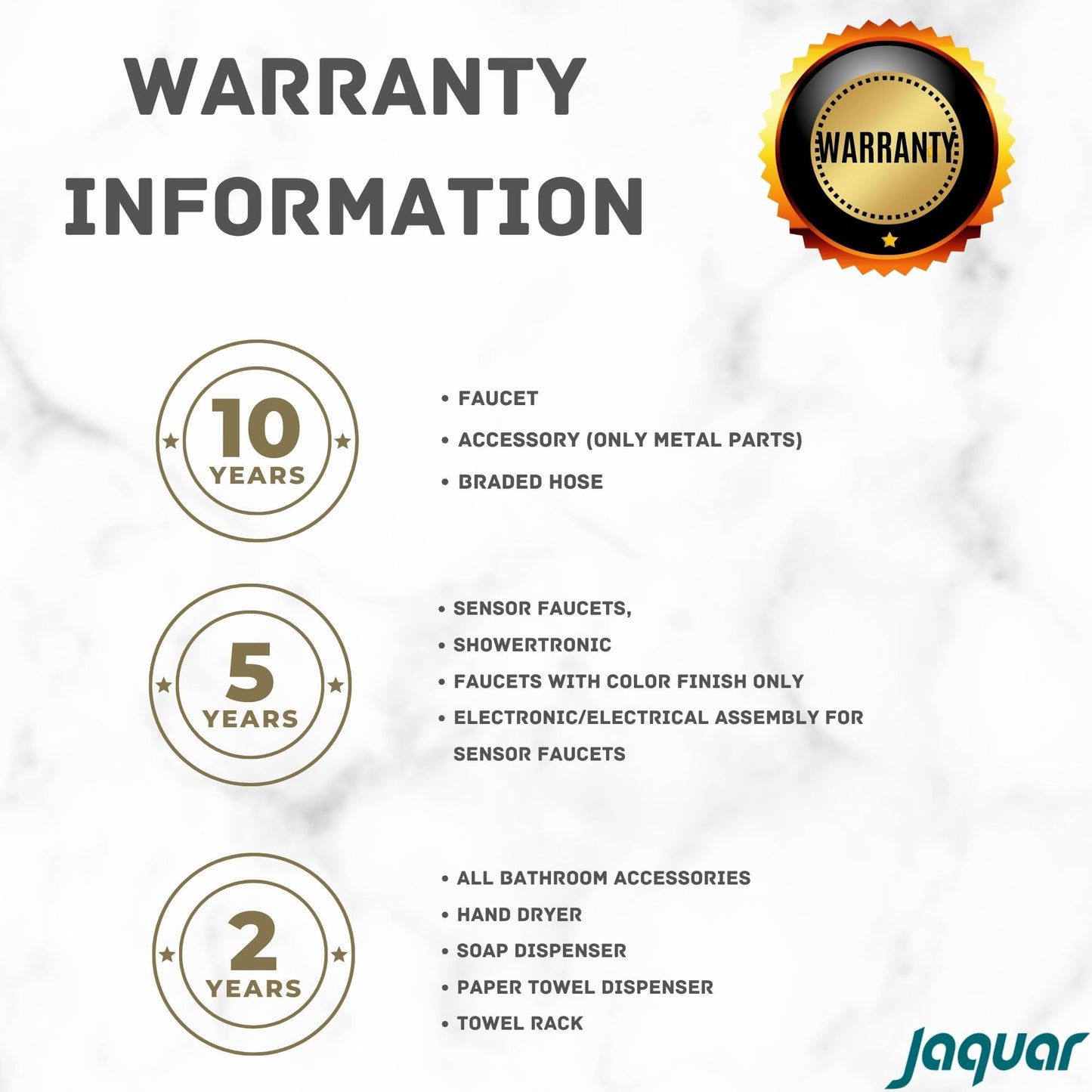 JAQUAR CLARION Series Wall Mounted WC AREA BIB COCK/VALVE (Chrome) | Top Lever, Brass Body, with Adjustable Wall Flange | Angle Valve for Bathroom, Toilet, Home | CQT-CHR-23047GE