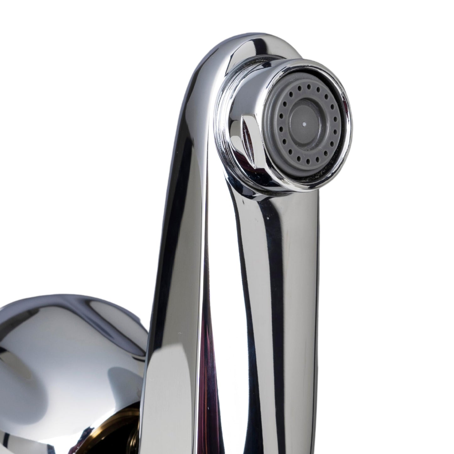 JAQUAR CLARION Series Wall Mounted WC AREA BIB COCK/VALVE (Chrome) | Top Lever, Brass Body, with Adjustable Wall Flange | Angle Valve for Bathroom, Toilet, Home | CQT-CHR-23047GE