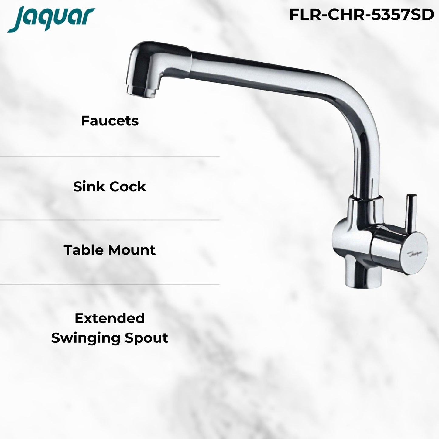 Jaquar SINK COCK with EXTENDED SWINGING SPOUT (
